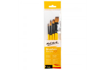 MONT MARTE GALLERY BRUSHES ACRYLIC 4 PIECE