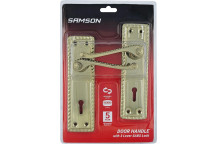 BOLTFIX GEORGIAN LOCKSET BRASS PLATED 6INCH SAMSON.