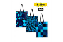 MEDIUM MALE PAPER GIFT BAG 18X23CM