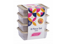 CONTOUR KALAHARI PLASTIC CONTAINER SET 4X425ML