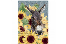 DONKEY AND DAISIES PAPER PRINT DECO A4