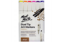 PREMIUM DUAL TIP CRAFT MARKER PEN 12 PIECE