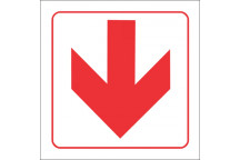 SIGN FB1/190 FIRE EXT LOCATION DOWN RED190X190MM