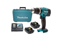 MAKITA DRILL KIT CORDLESS, CHARGER AND 2 BATTERIES 18V LI-ION