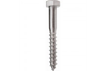 SAFETOP ZINC HEXAGON COACH SCREW 8X60MM 5PIECE