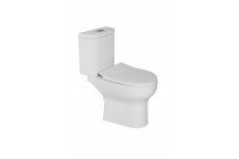 SOLO WHITE CLOSE COUPLE TOP FLUSH MALDIVES TOILET SUITE