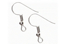 NICKEL CRAFT EARRING HOOK 12PIECE