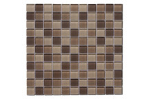 GLOBAL STONE MOSAIC GLASS EARTH BLEND 300X300MM