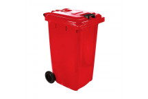 BIN REFUSE WHEELIE RED 240L