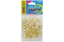 GOLD METAL CRAFT EYELET 4MM 100PIECE