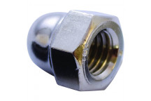 NICKEL PLATED DOME NUT 8MM 20PIECE