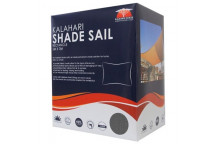 KALAHARI SHADE RECTANGLE CHARCOAL SAIL 5M X 3M