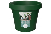 SEBOR DARK GREEN PLASTIC POT 15CM