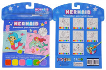 WATERCOLOUR CRAFT BOOK INCLUDING MERMAID BRUSH