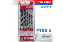 ALPEN CONCRETE PROFI BETON DRILL BIT 5 PIECE SET 4 5 6 8 10 MM