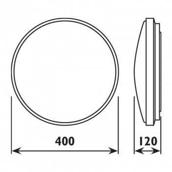 RADIANT CEILING LIGHT MONTE WHITE 3XE27