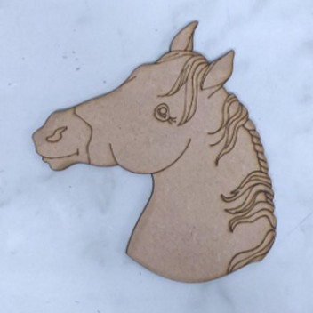 LARGE WOOD HORSE SADIE
