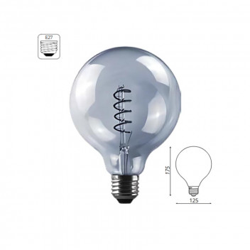 OLITE GREY DIMMABLE E27 LED FILAMENT BULB G125 5W