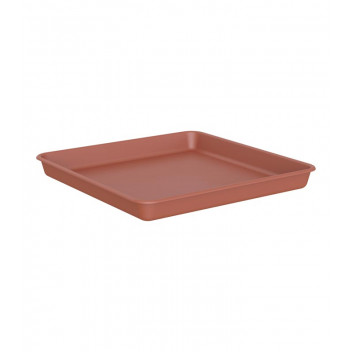 ARTEVASI VENEZIA SQUARE TERRACOTTA PLASTIC SAUCER 30CM