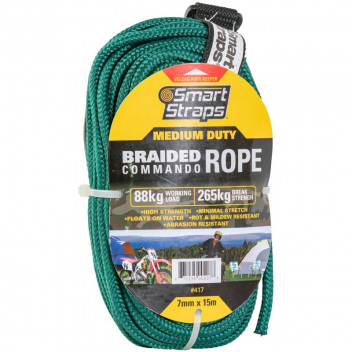 SMARTSTRAP SAXON BRAIDED POLYPROPYLENE ROPE 7MMX15M