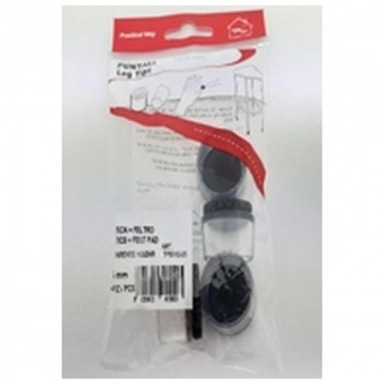 LEG TIP ITPVCLTFP25 FELT PAD CLEAR PVC 25MM 4PC