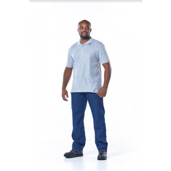 DROMEX GREY PIQUE KNIT GOLFER 3XLARGE