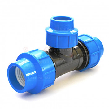 TEE REDUCE COMPRESSION HDPE 40X32X40MM