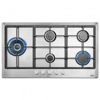 DEFY STAINLESS STEEL GEMINI 5 BURNER GAS HOB
