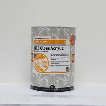 NEO GLOSS ACRYLIC PAINT WHITE 5L