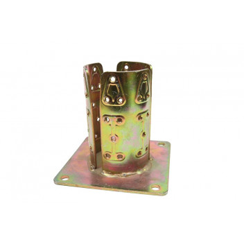 GALVANIZED STEEL ROUND YELLOW ANCHOR POLE 120MM