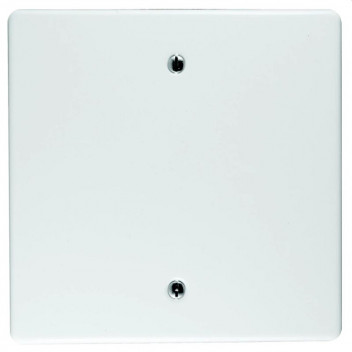 CLASSIC WHITE BAGGED BLANK STEEL COVERPLATE 4X4