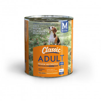 CLASSIC BEEF GRAVY CANNED DOG FOOD 775G