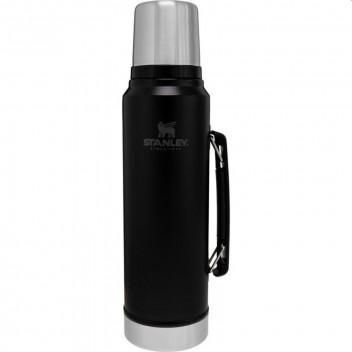 STANLEY MATT BLACK CLASSIC LEGENDARY COFFEE BOTTLE 1L