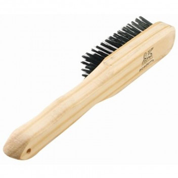 BRAZING BRUSH, WOODEN HANDLE, FINE WIRE