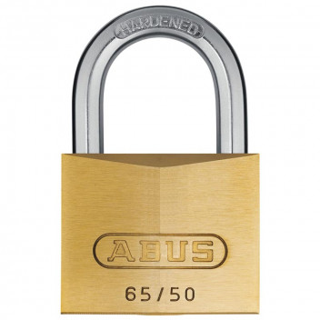 ABUS BLISTER SINGLE BRASS PADLOCK 50MM