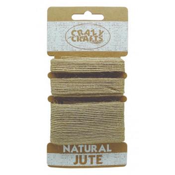 JUTE WOVEN CRAFT NATURAL STRIPED 3PIECE 10/15/13MMX1M