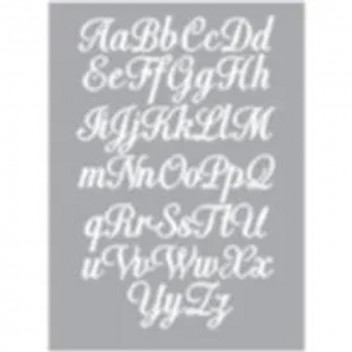 ALPHABET CURL STENCIL