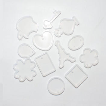 DALA 12PIECE SILICONE PENDANT CRAFT RESIN MOULD SET