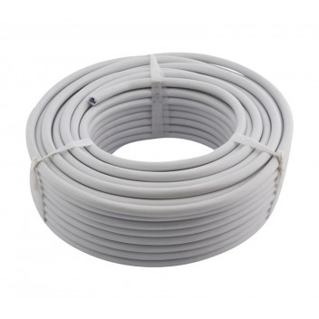 PRECUT 3CORE WHITE CABTYRE CABLE 1.5MM 50M