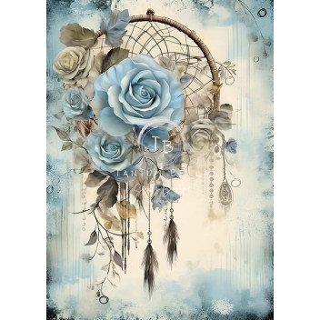 CELESTIAL ROSE DREEAMCATCH DECOUPAGE A4