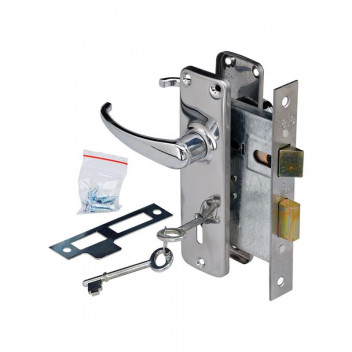 YALE 2 LEVER ECONO LOCKSET CHROME 245X146.5X80