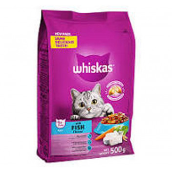 WHISKAS ADULT CAT FOOD FISH 500G