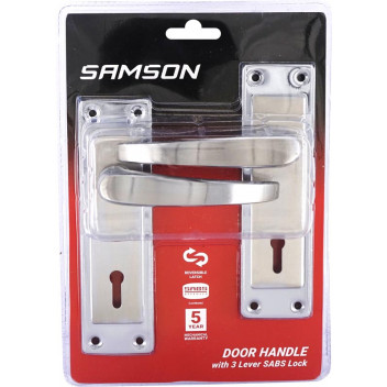 BOLTFIX LUCA SABS LOCKSET CHROME PLATED 6INCH SAMSON.