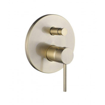 BIJIOU GOLD STYLET CONCEALED DIVERTER BATH AND SHOWER MIXER