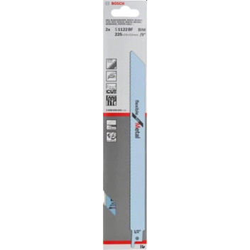 BOSCH BLADE RECIPROCATING METAL 225X19X0.9 2PC