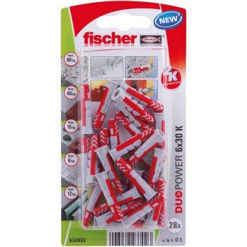 FISCHER DUOPOWER PLUG 28PER PACK