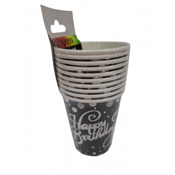 CUP PARTY  PX2277  SPARKLING FIZZ SILVER   8PP