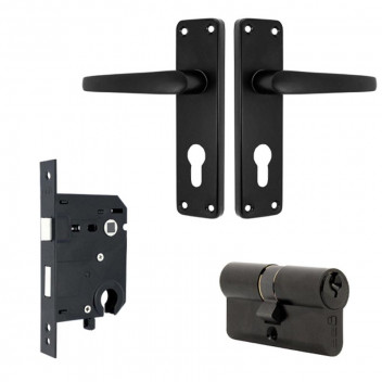 LOCKSET CYLINDER SIRIUS  BLC582-A1BL-1 ALUMINIUM MATT BLACK  BBL