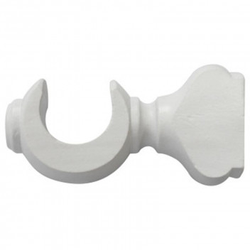 WHITE WOOD SINGLE BRACKET  34MM