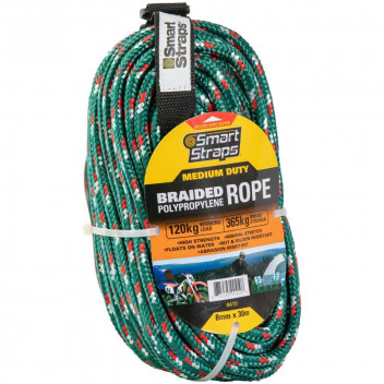 SMARTSTRAP SAXON BRAIDED POLYPROPYLENE ROPE 8MMX30M
